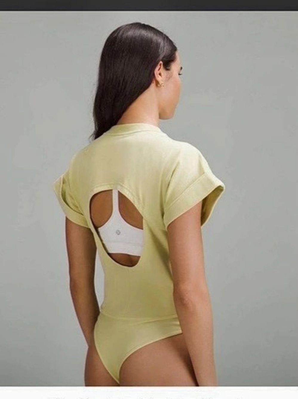Lululemon Heavyweight Cotton T-Shirt Bodysuit- Finch Yellow 💛